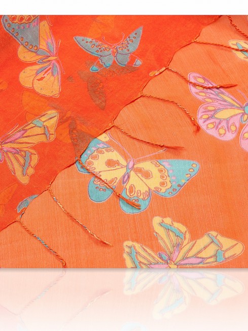 Палантин Женский S-BUTTERFLY/ORANGE